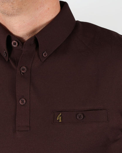 Gabicci Vintage Polo Shirt Coffee