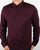 Gabicci Vintage Long Sleeve Polo Shirt Mulberry