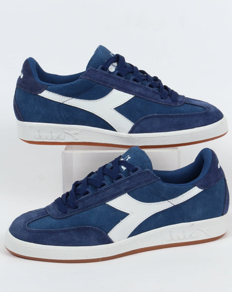 Diadora B Original Suede Trainers Navy/White Gum