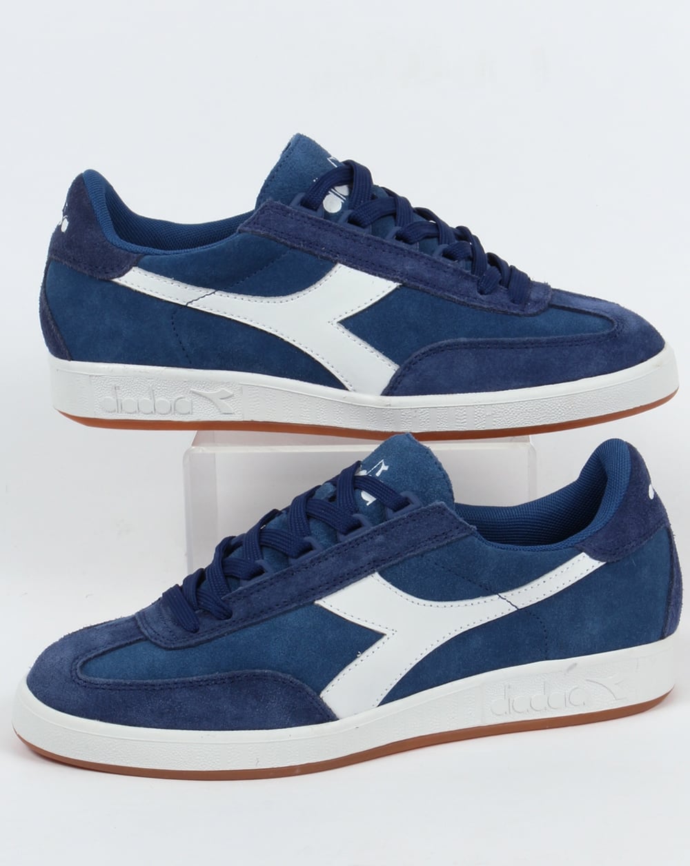 Diadora B Original Suede Trainers Navy/White Gum