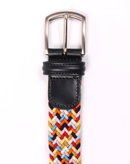 Andersons Woven Leather Trim Belt Multi