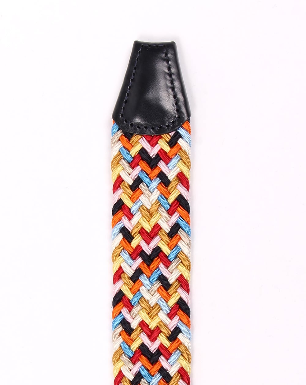 Andersons Woven Leather Trim Belt Multi