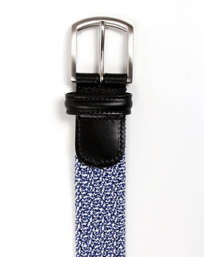 Andersons Woven Leather Trim Belt Blue