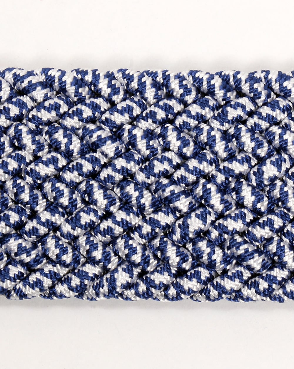 Andersons Woven Leather Trim Belt Blue