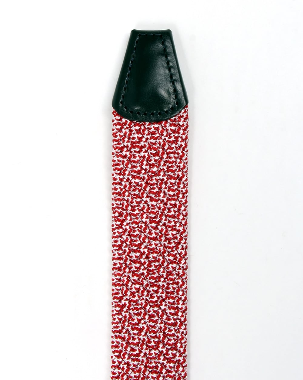 Andersons Woven Leather Trim Belt Red