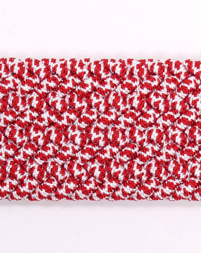 Andersons Woven Leather Trim Belt Red