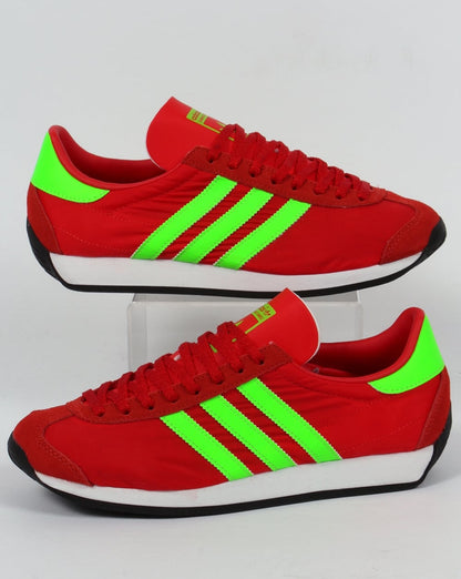 Adidas Country OG Trainers Red/Solar Green