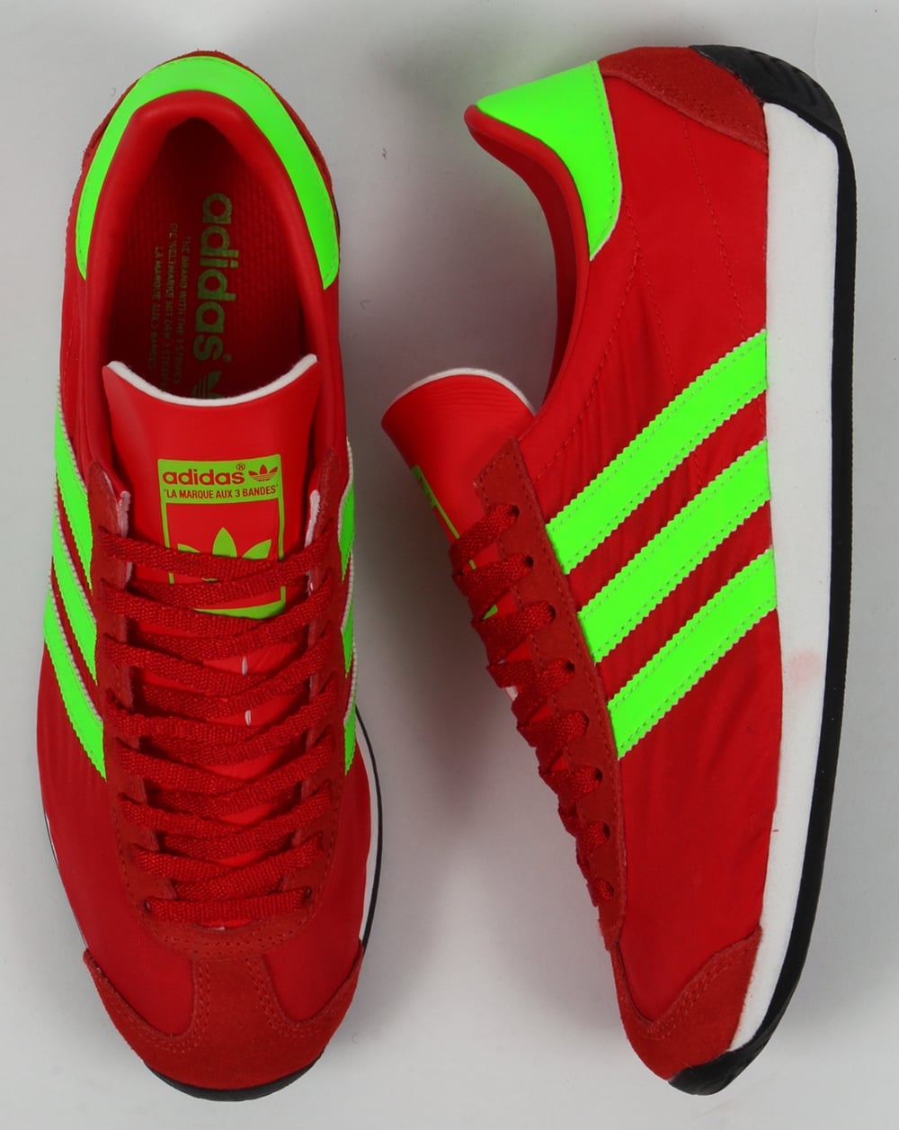 Adidas Country OG Trainers Red/Solar Green