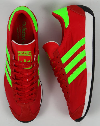 Adidas Country OG Trainers Red/Solar Green