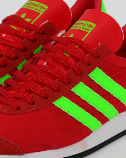 Adidas Country OG Trainers Red/Solar Green