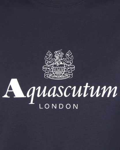 Aquascutum Griffin T Shirt Navy