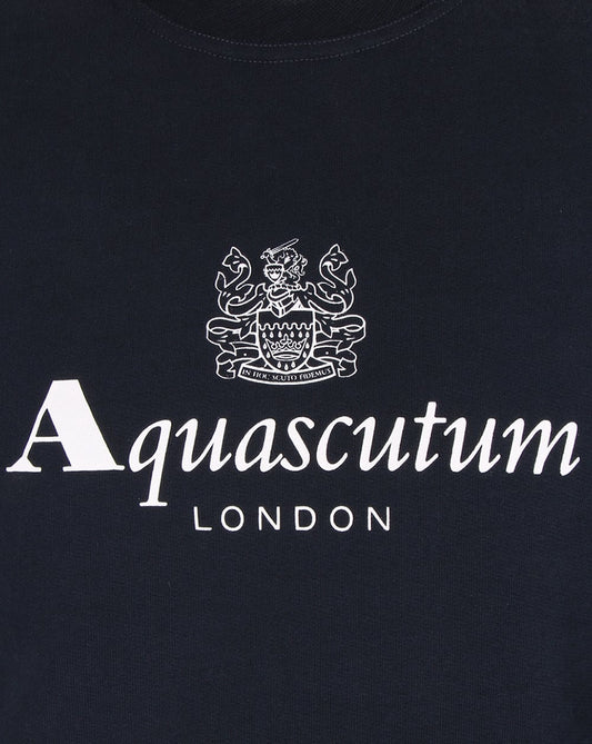 Aquascutum Aquascutum Henry Crew Neck Sweatshirt Navy