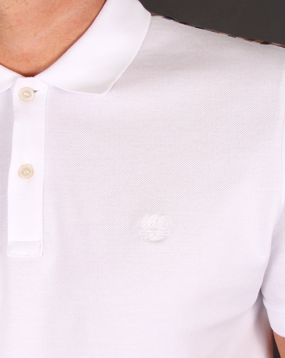 Aquascutum Hill Polo Shirt White