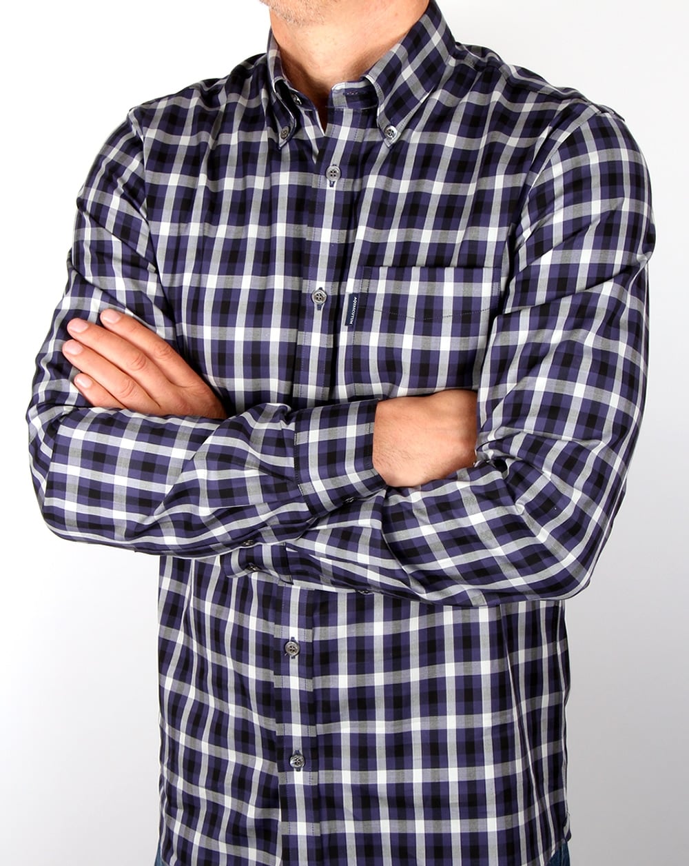 Aquascutum Emsworth Check Shirt Navy
