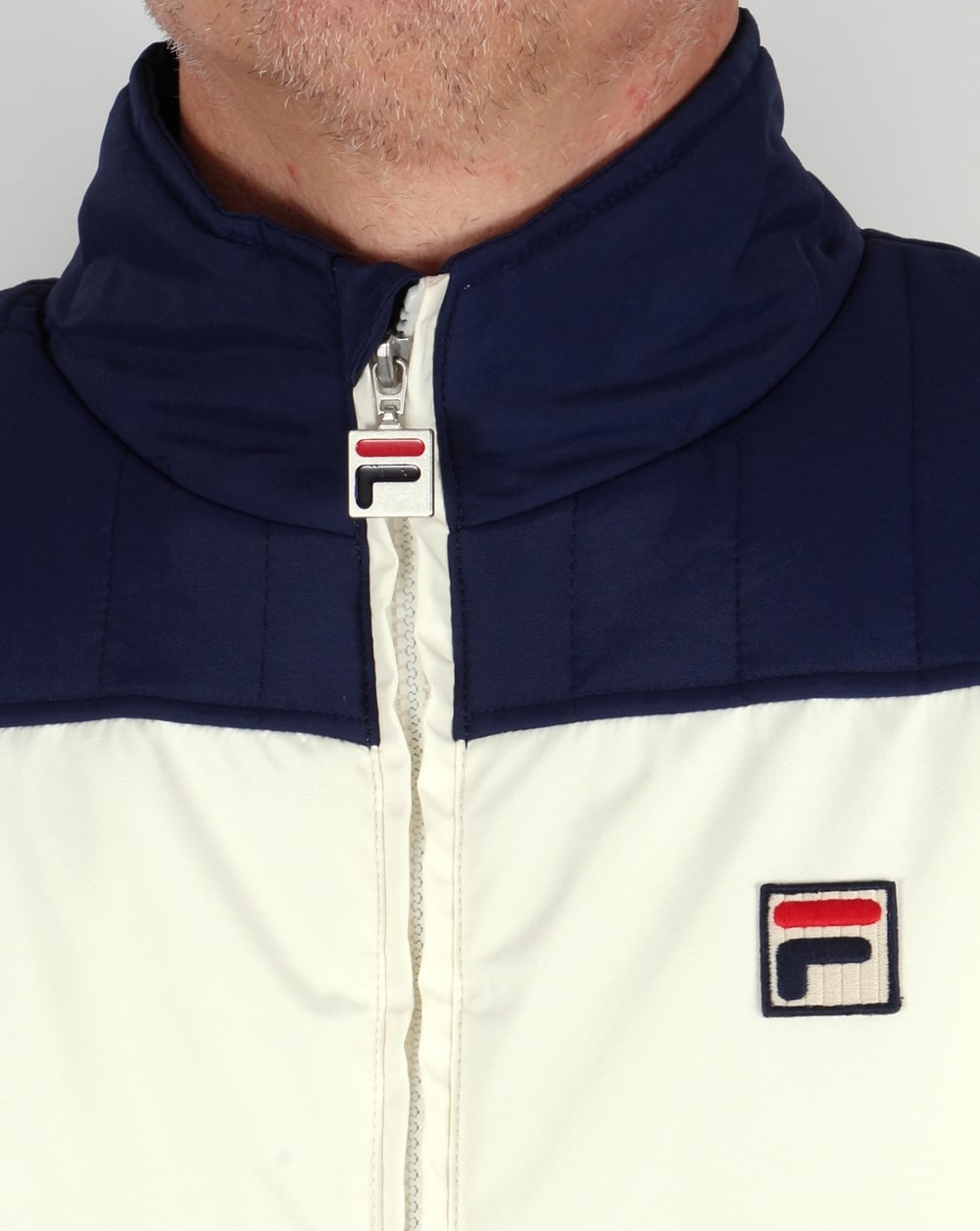 Fila Vintage Stenmark Ski Jacket Gardenia/Navy