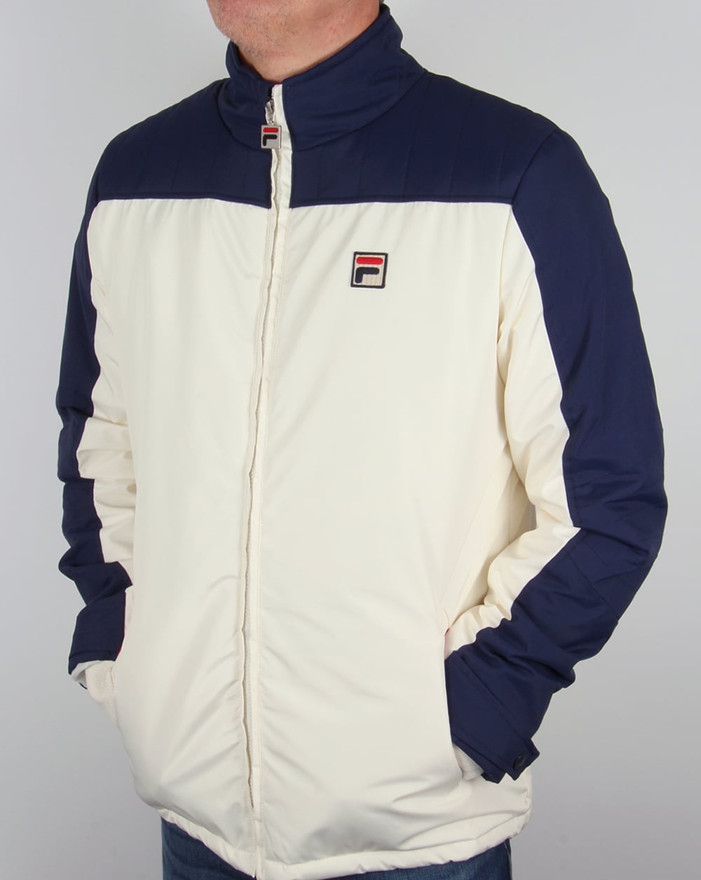 Fila Vintage Stenmark Ski Jacket Gardenia/Navy
