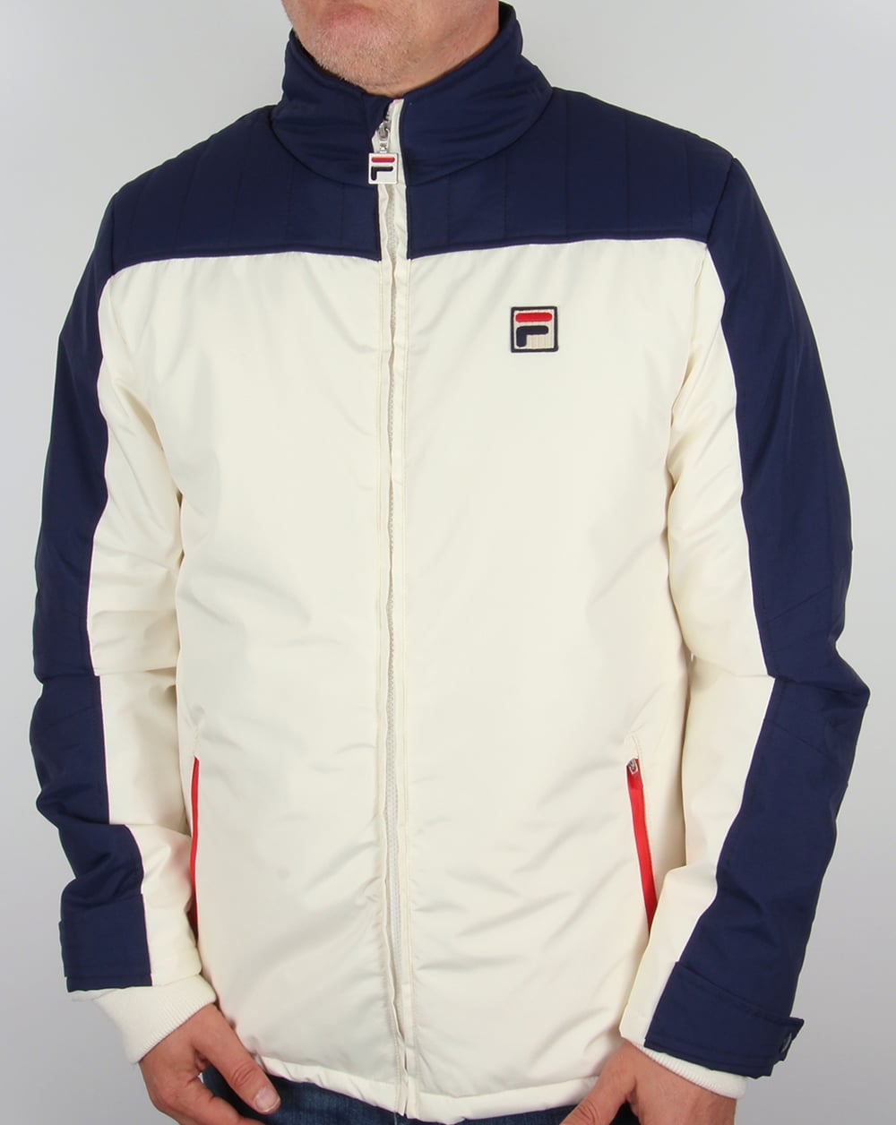 Fila Vintage Stenmark Ski Jacket Gardenia/Navy