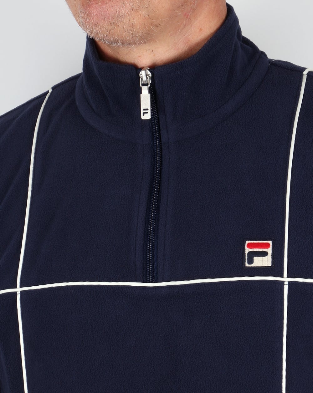 Fila Vintage 1/4 Zip Terrinda Microfleece Navy