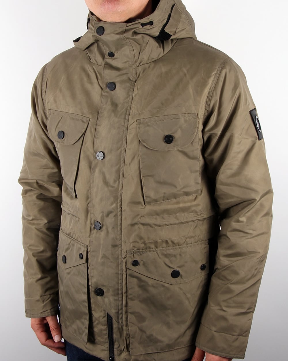 Marshall Artist Durawax Snow Parka Khaki
