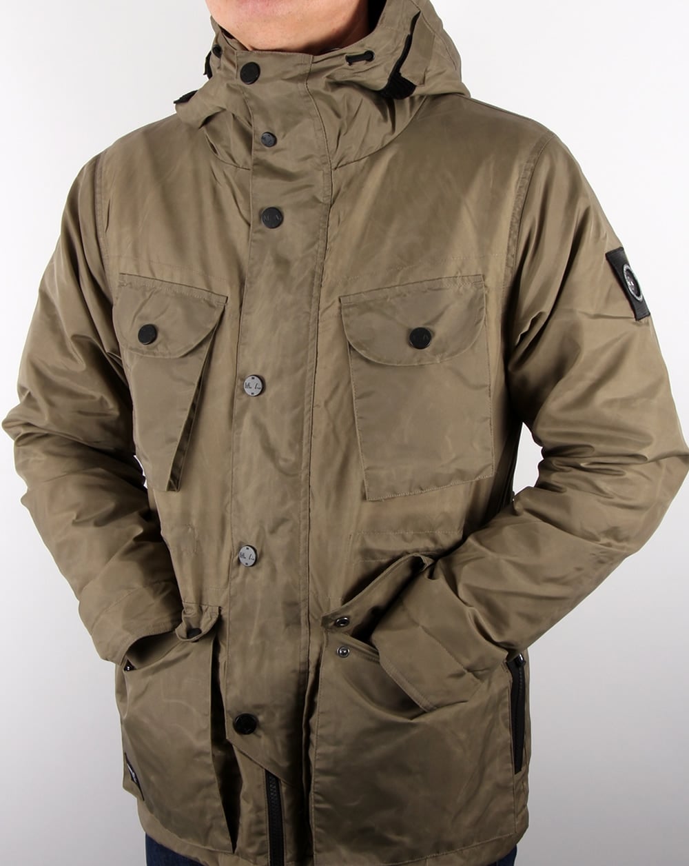 Marshall Artist Durawax Snow Parka Khaki