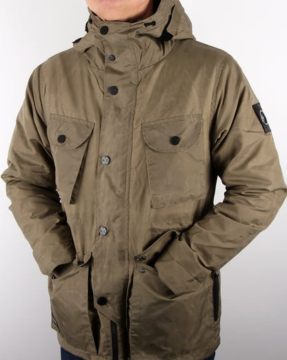 Marshall Artist Durawax Snow Parka Khaki