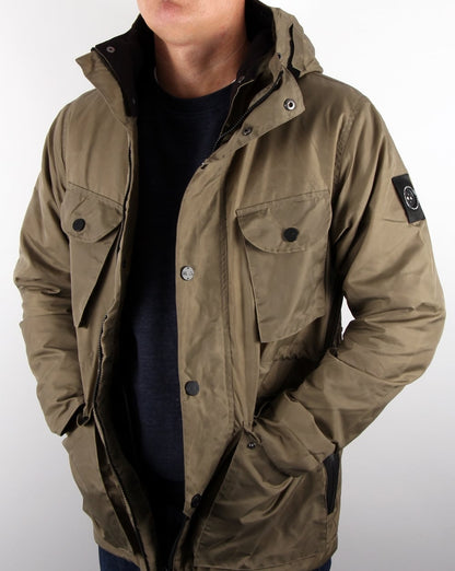 Marshall Artist Durawax Snow Parka Khaki