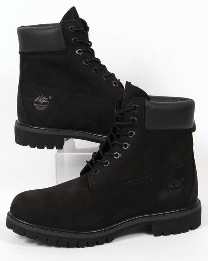 Timberland Icon 6 Inch Premium Boots Black Nubuck