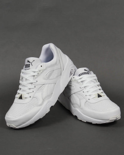 Puma R698 Core Leather Trainers White/White