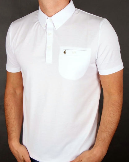 Gabicci Vintage Polo Shirt White