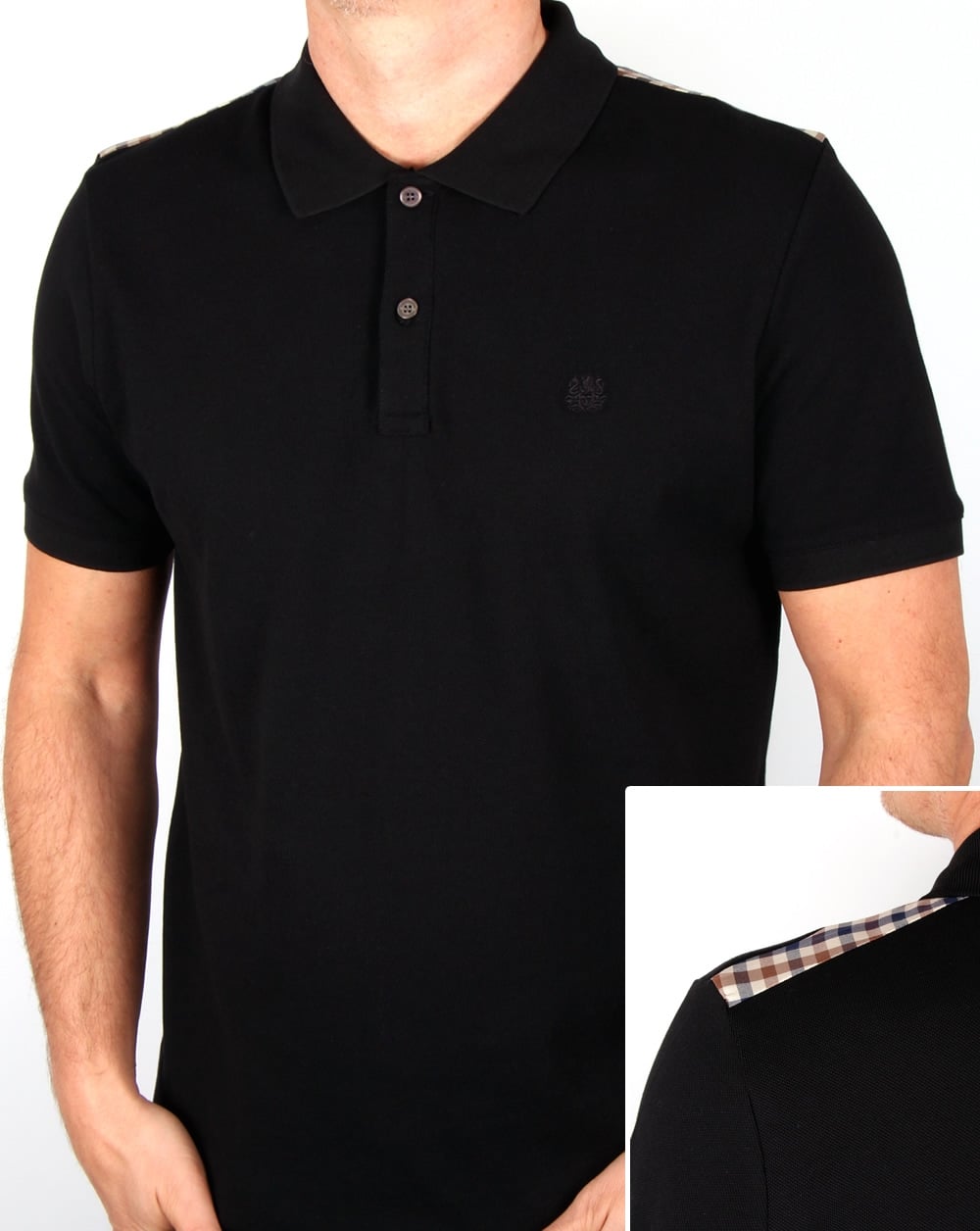 Aquascutum Hill Polo Shirt Black