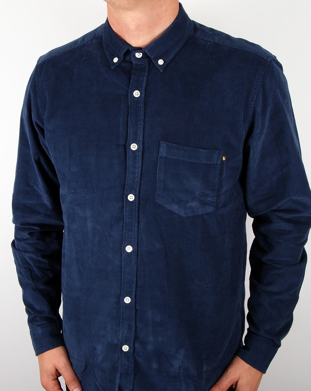Tuktuk Agnew Needle Cord Shirt Navy