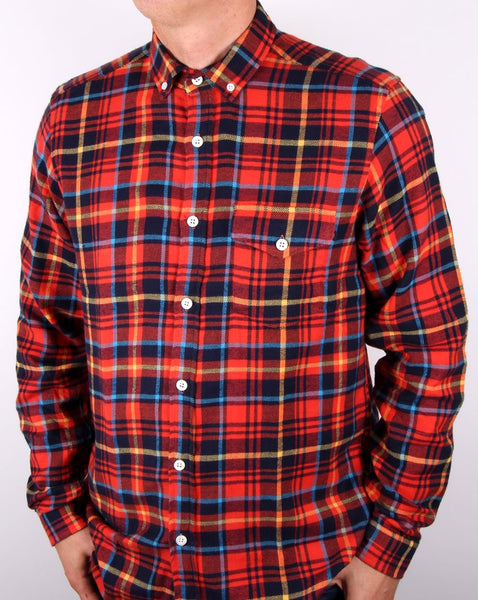 Tuktuk Larry Flannel Check Shirt Red