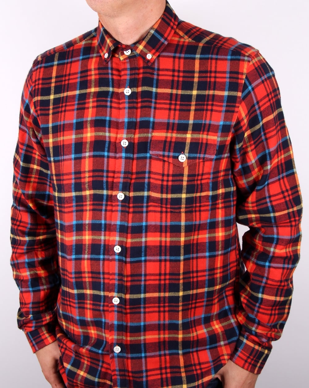 Tuktuk Larry Flannel Check Shirt Red