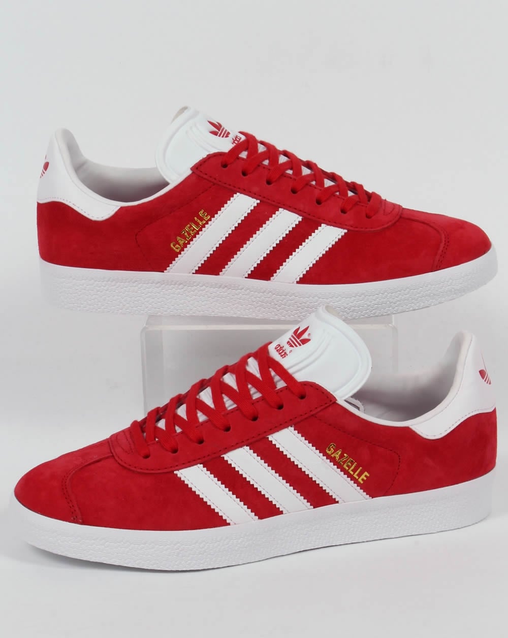Adidas Gazelle Trainers Power Red/White