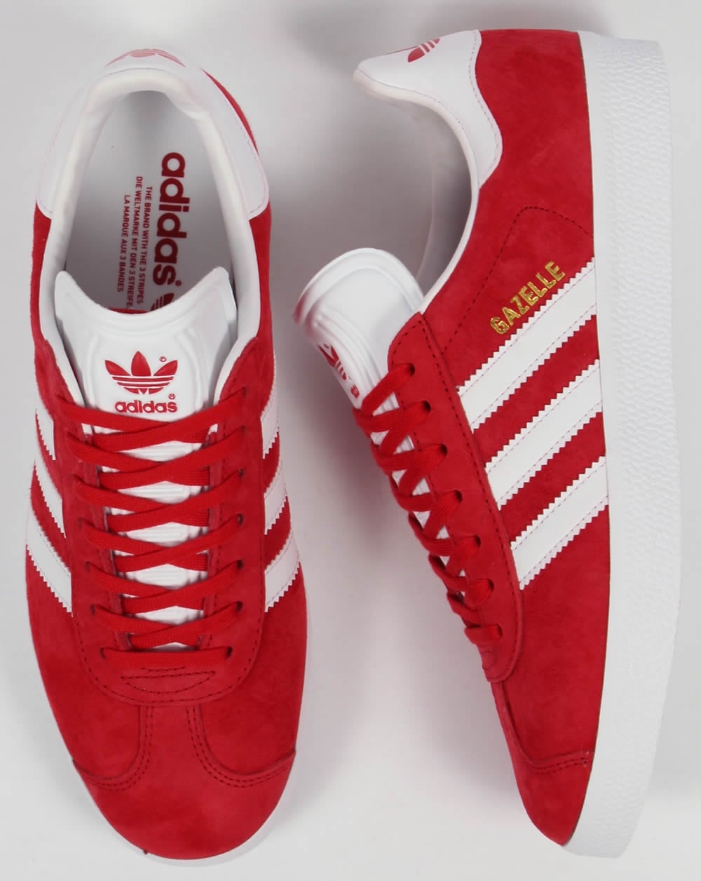 Adidas Gazelle Trainers Power Red/White