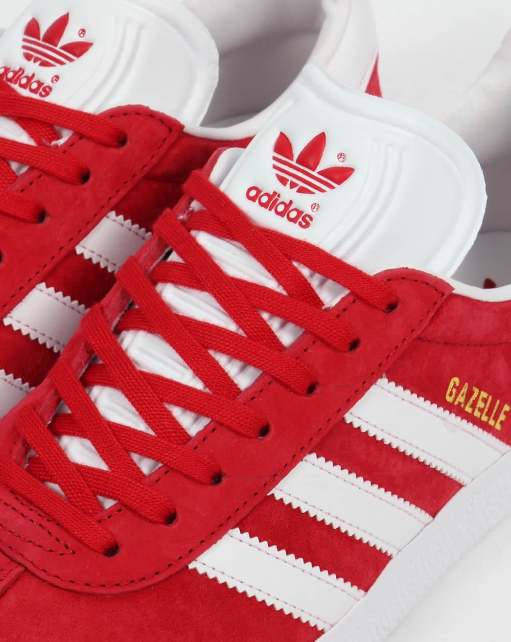 Adidas Gazelle Trainers Power Red/White