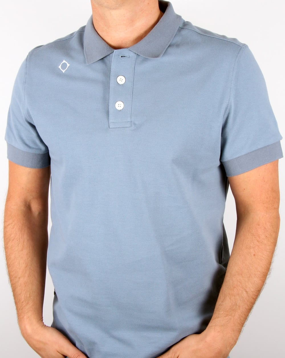 Ma.strum Pique Polo Shirt Storm Blue