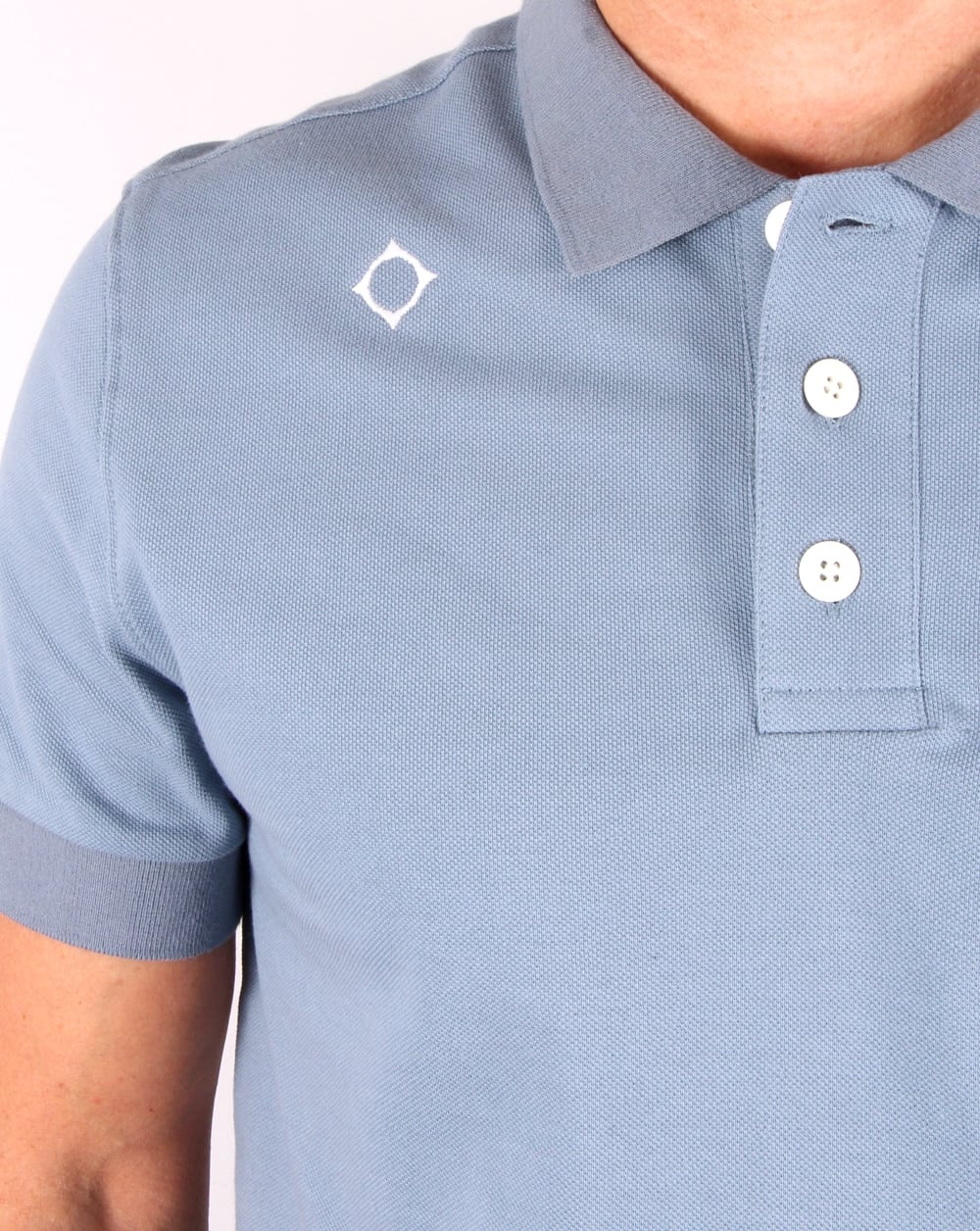 Ma.strum Pique Polo Shirt Storm Blue