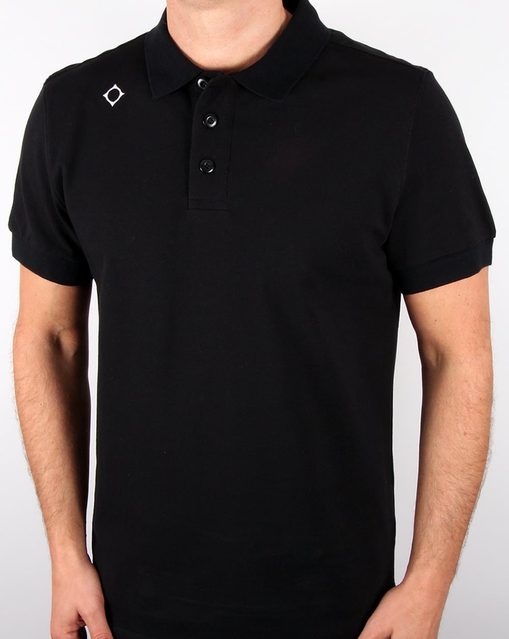 Ma.strum Pique Polo Shirt Black