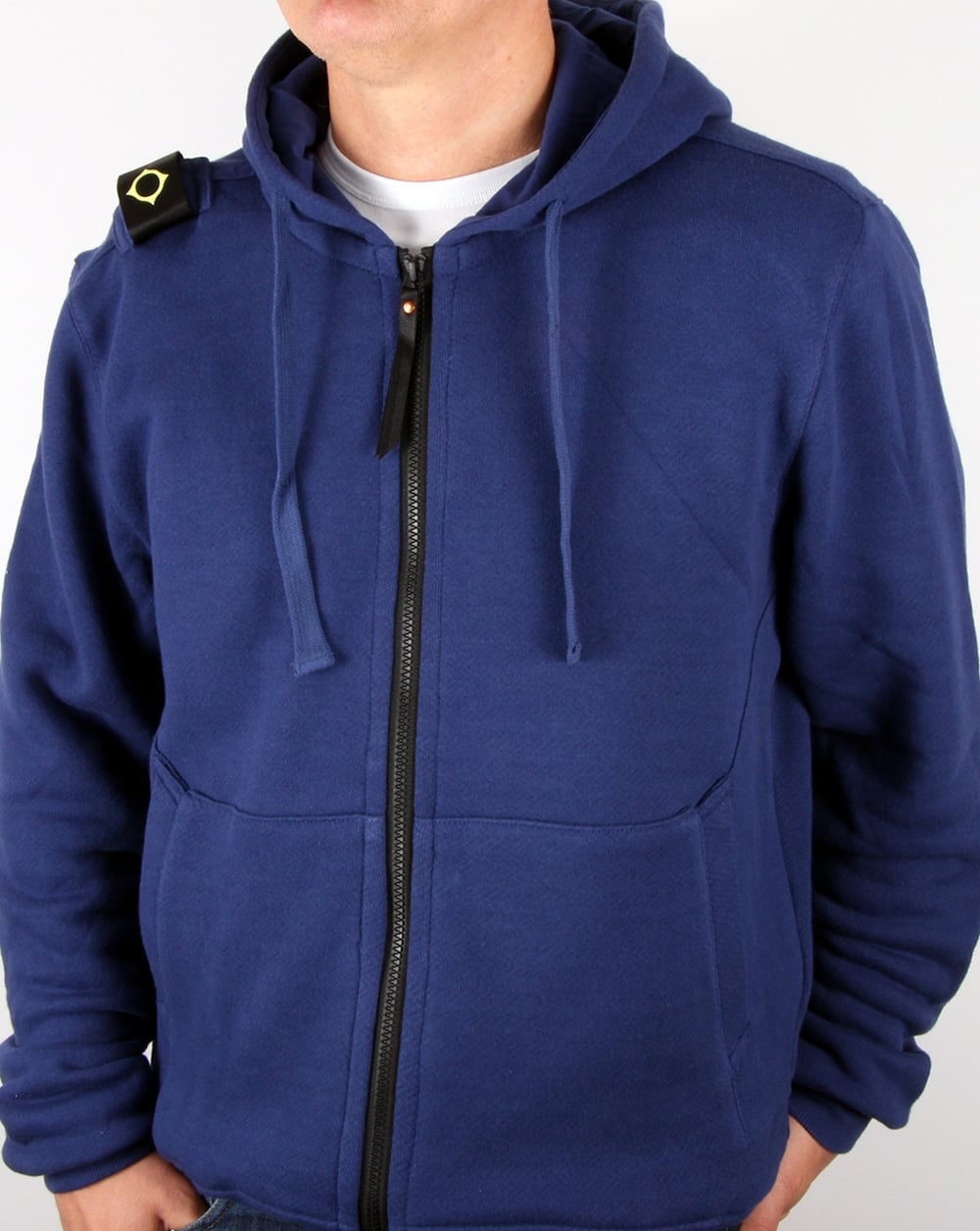 Ma.strum Hooded Zip Through Sweat Patriot Blue
