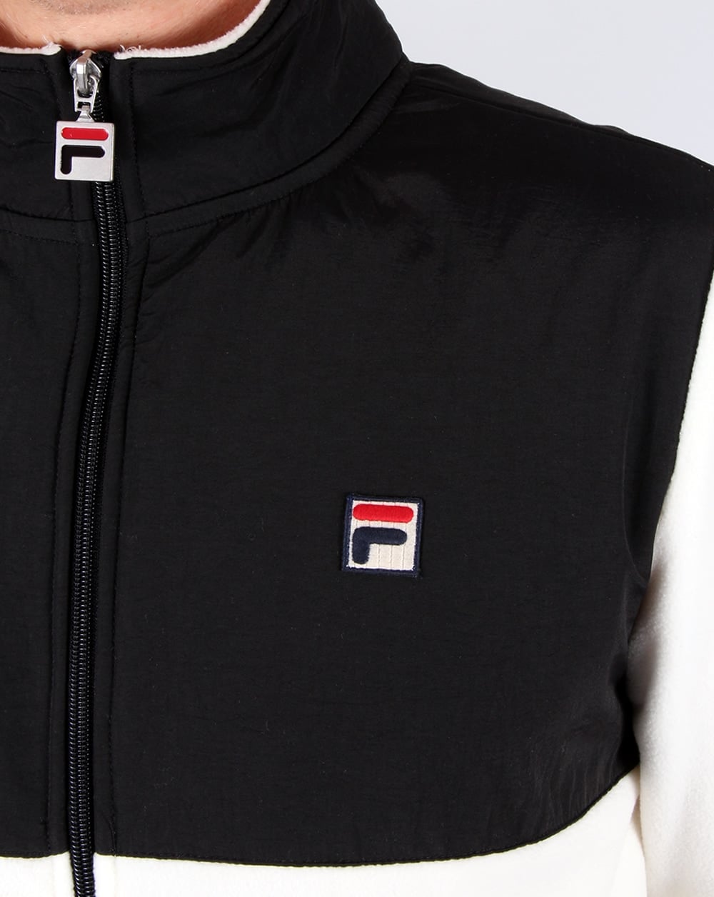 Fila Vintage Meran Microfleece Track Top Gardenia/Black