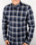 Farah Check Shirt Navy Yale