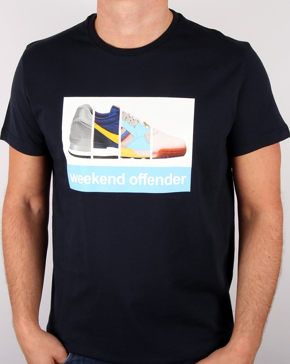 Weekend Offender Trainerspotting T-shirt Navy