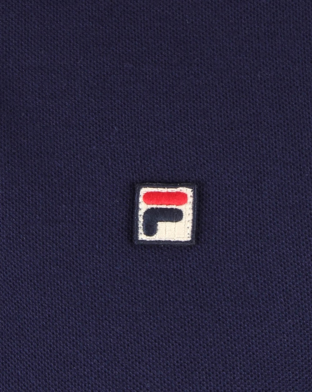 Fila Vintage Padola Long Sleeve Polo Shirt Navy