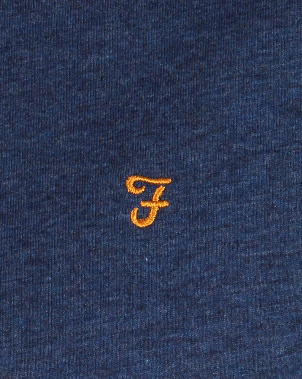 Farah Long Sleeve Denny Logo T-shirt Yale Blue