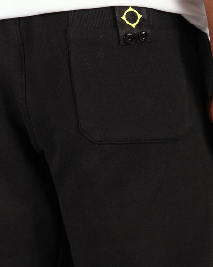 Ma.strum Slim Fit Herringbone Sweat Pants Black
