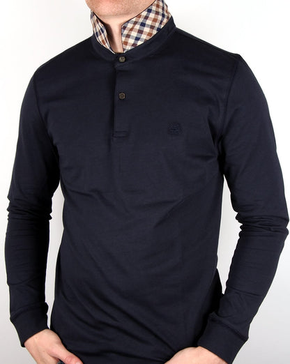 Aquascutum Kendrick Jersey Polo Shirt Navy