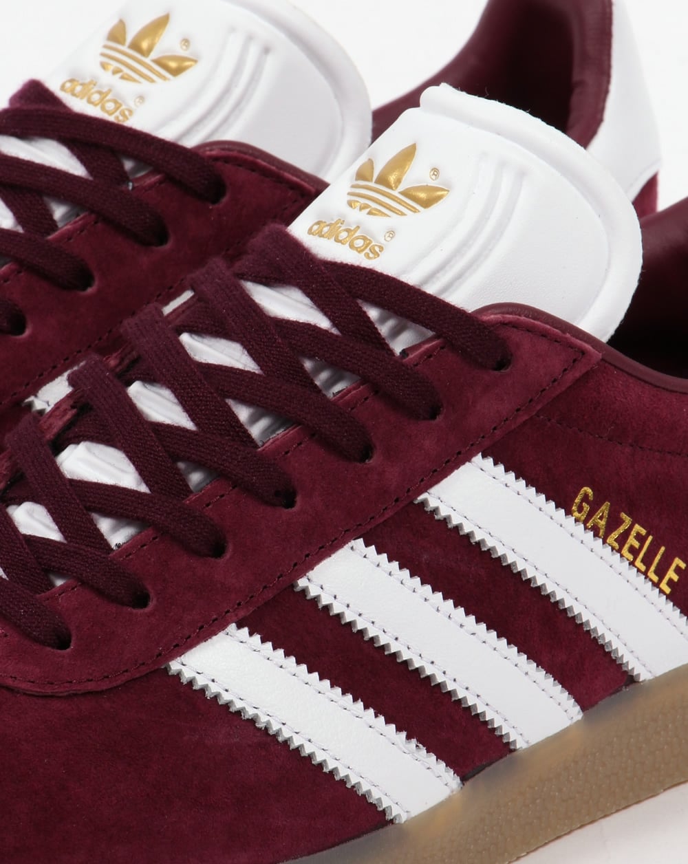Adidas Gazelle Trainers Maroon/White/Gum