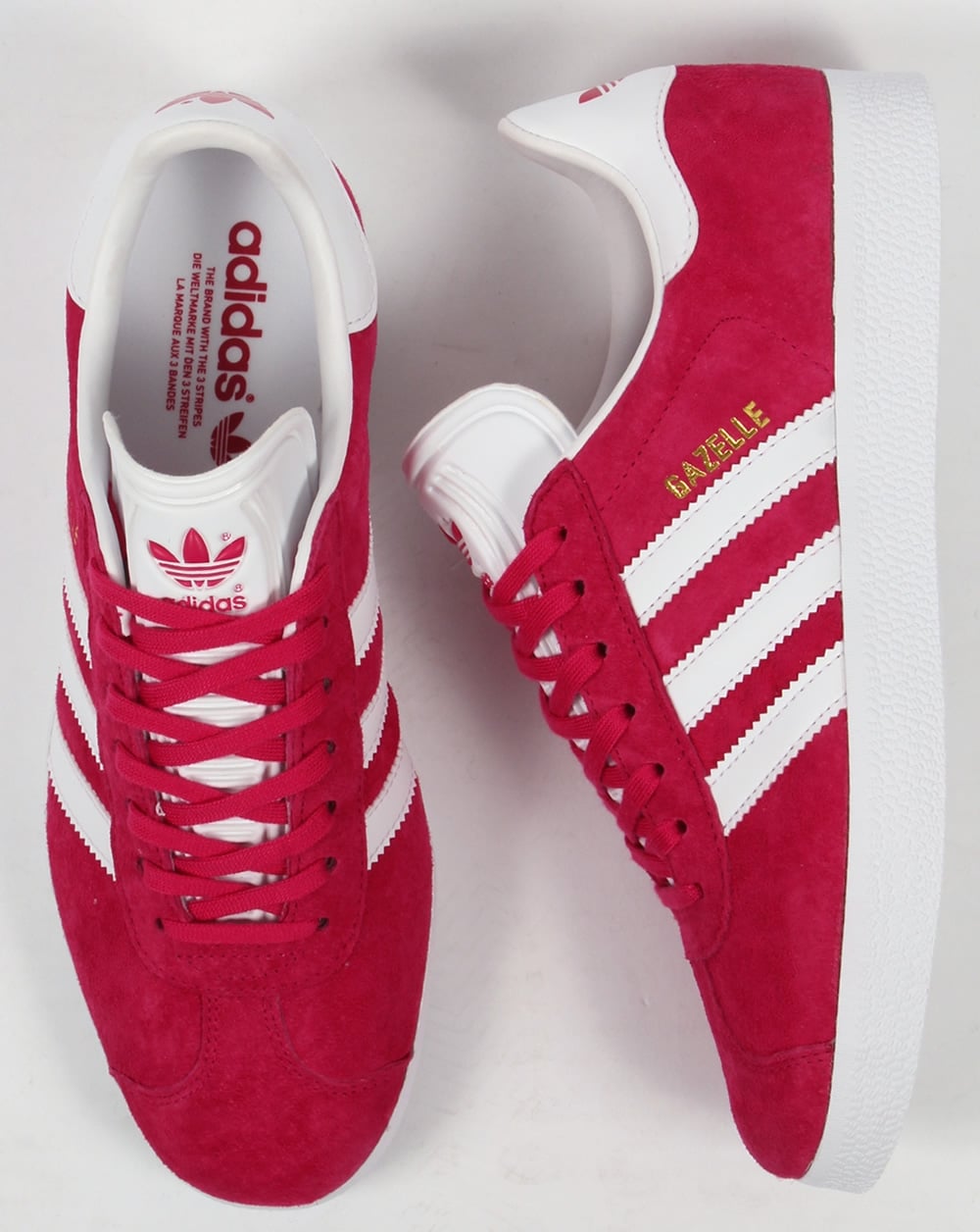 Adidas Gazelle Trainers Bold Pink/White