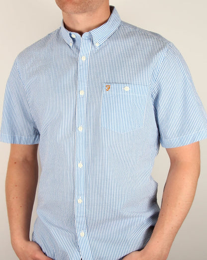 Farah Sloane Shirt Sierra Blue